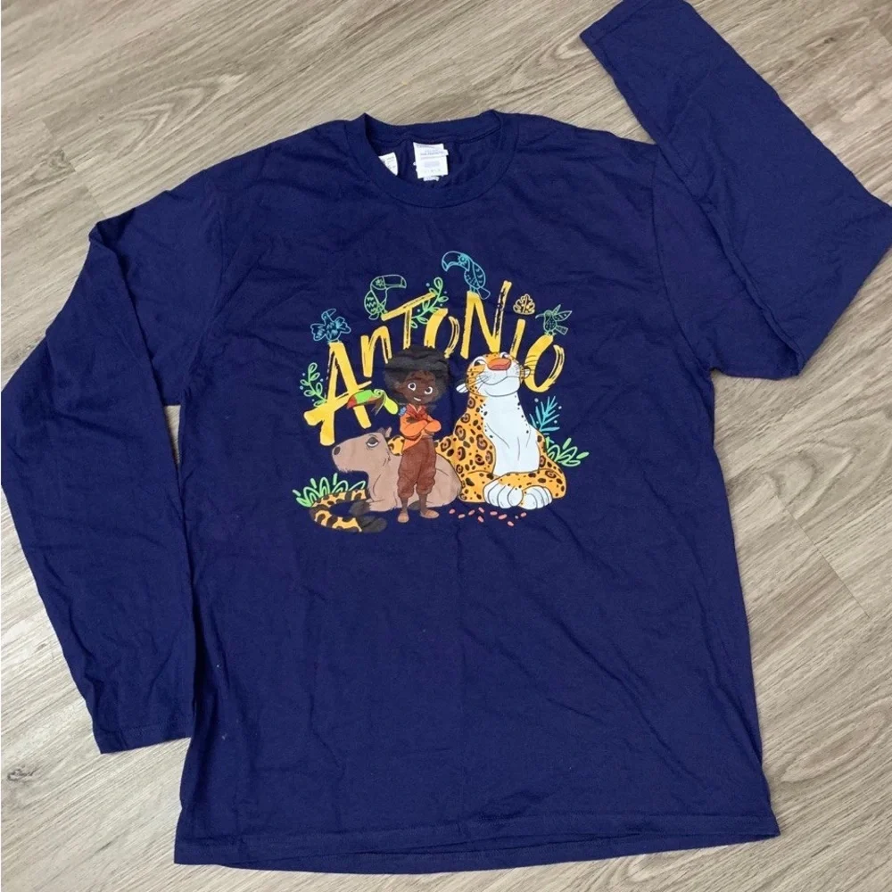 NEW| Disney Encanto Antonio with Animal Friends Long Sleeve T-shirt - Picture 2 of 4
